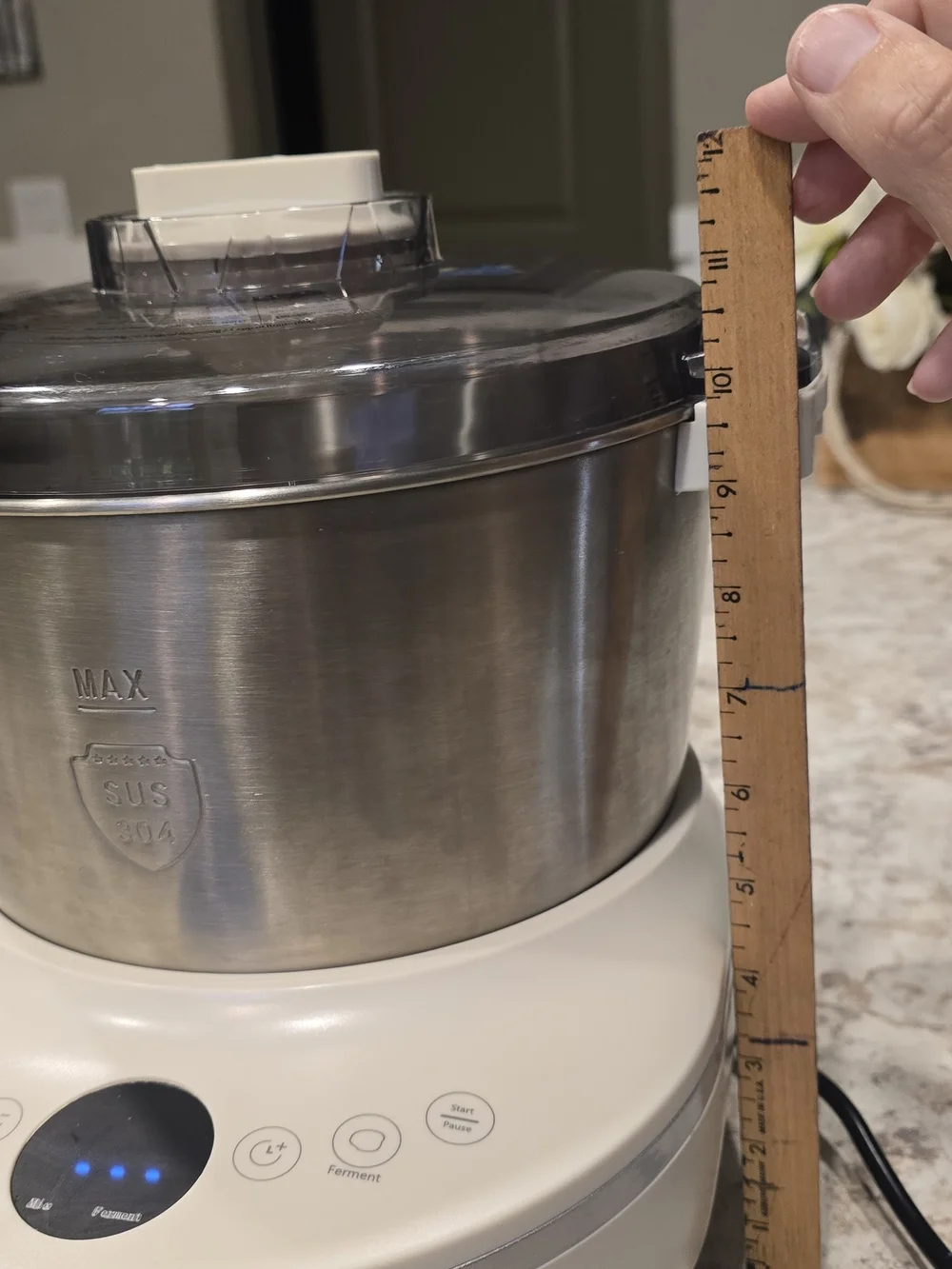 Joydeem Electric Dough Maker Mixer Kneader With Ferment Function Preset Modes
